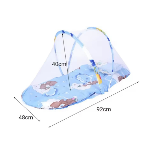 Moisés Cuna Portátil Plegable con Mosquitera | Protección Contra Insectos y Luz para Bebés