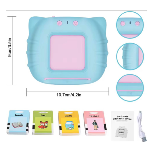 Juego Lector de Tarjetas “Aprendo Inglés” | Juguete Interactivo y Educativo sin Pantalla